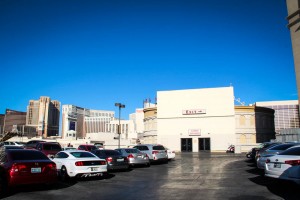Roof top parking at Caesars Palace still free - for now.